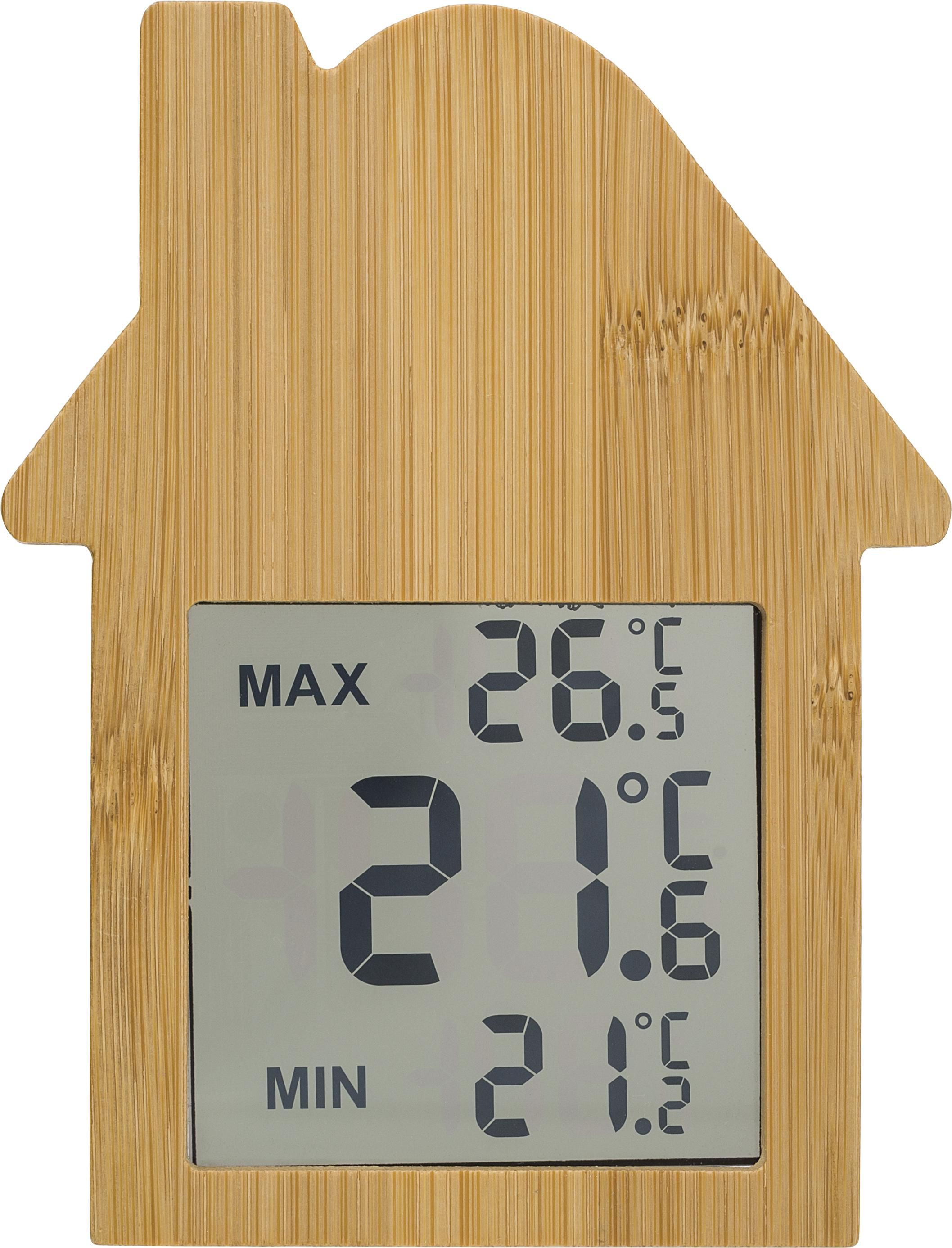 Stazione meteo domestica a forma di casa in bambù Lane