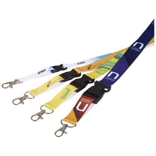 Lanyard Bucks con stampa in sublimazione e fibbia di sicurezza