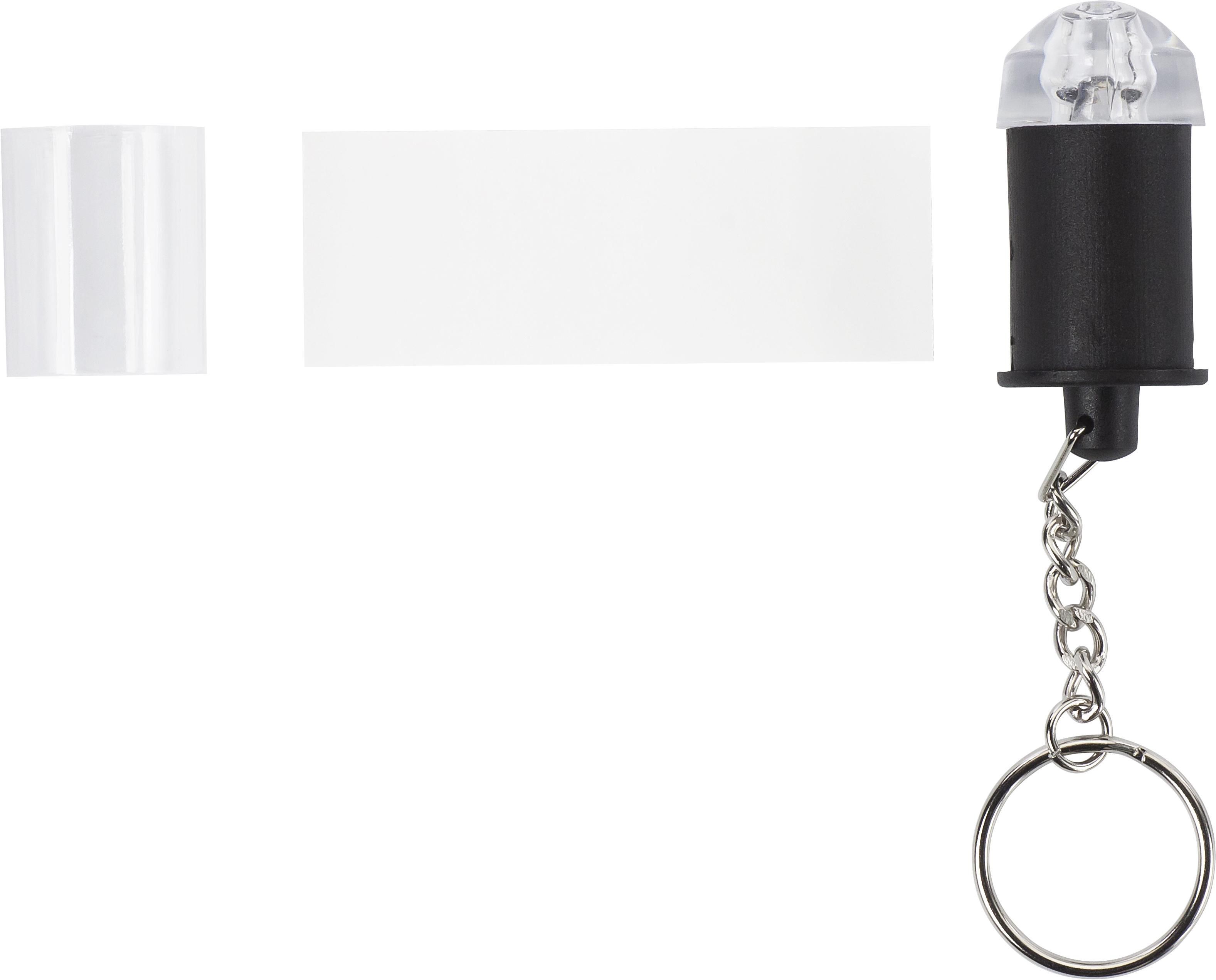 Portachiavi con mini torcia, in ABS Carly