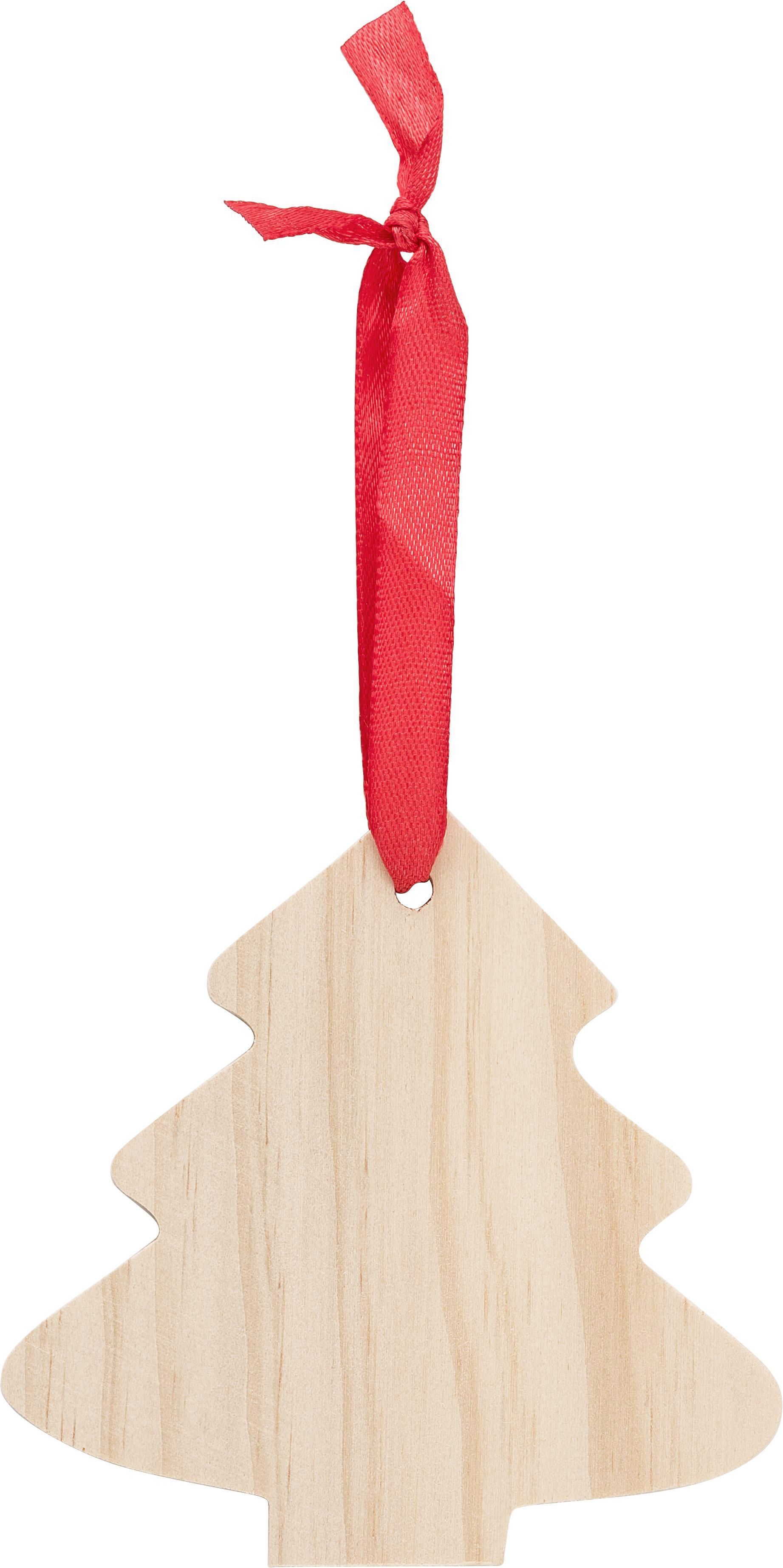 Decorazioni natalizie in legno a forma di albero di Natale Imani