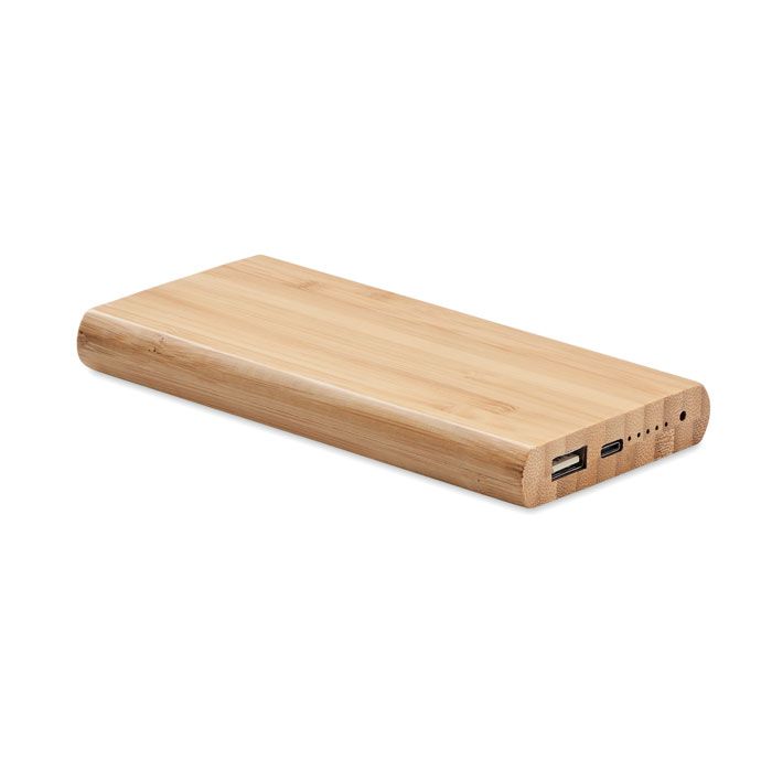 Power bank 6000mAh tipo C in bamboo Arena