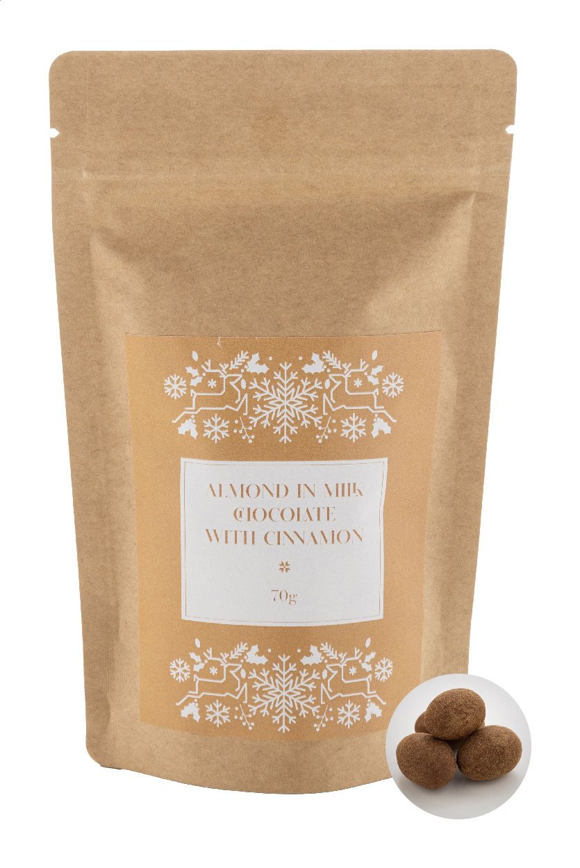 Cinnanut. Cioccolato con mandorle e cannella. 70g