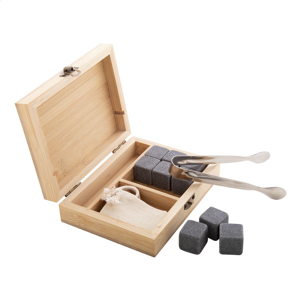 Bourbon. Set di cubetti ghiaccio in pietra