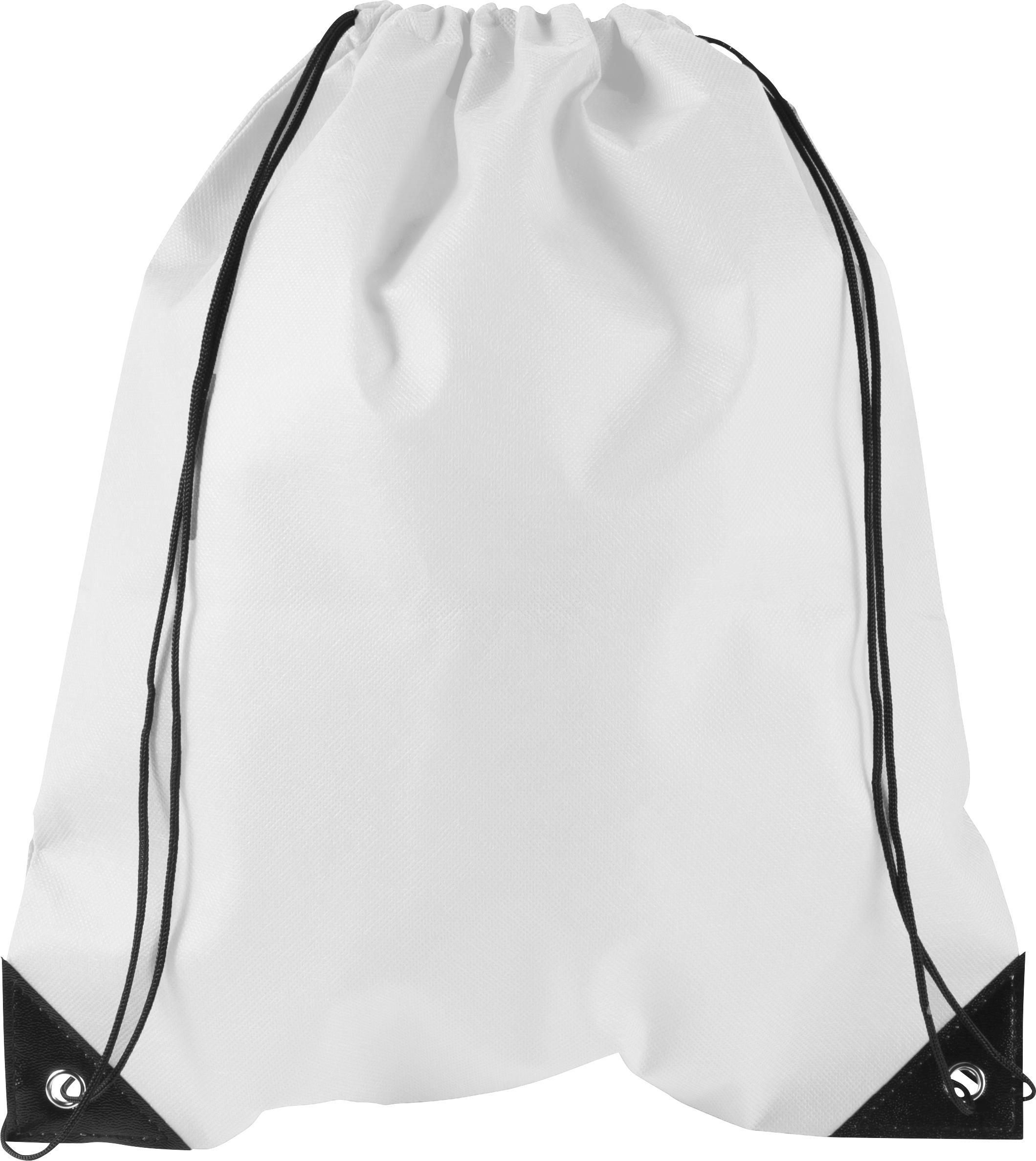 Zainetto sacca personalizzato con chiusura a coulisse in TNT 80 gr/m² Nathalie