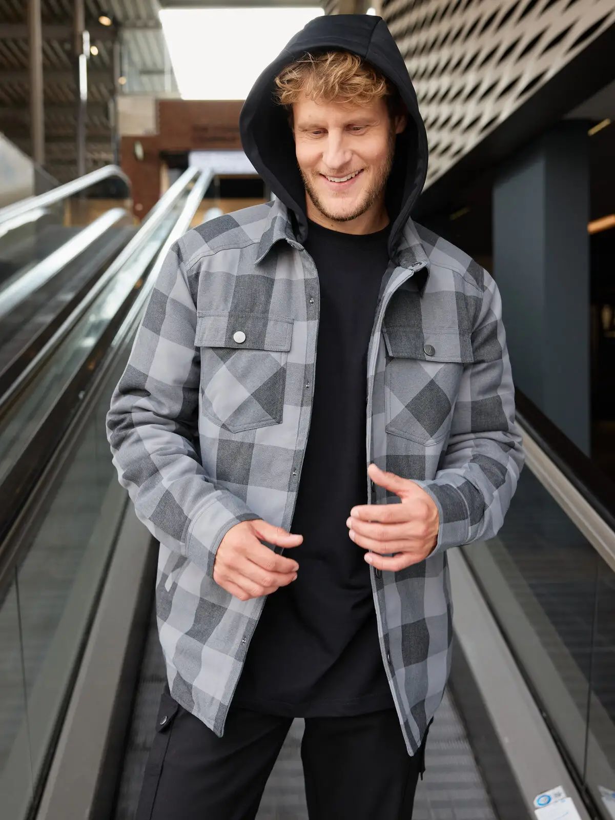 Workwear Check Shirt Jacket - Daiber - JN1872