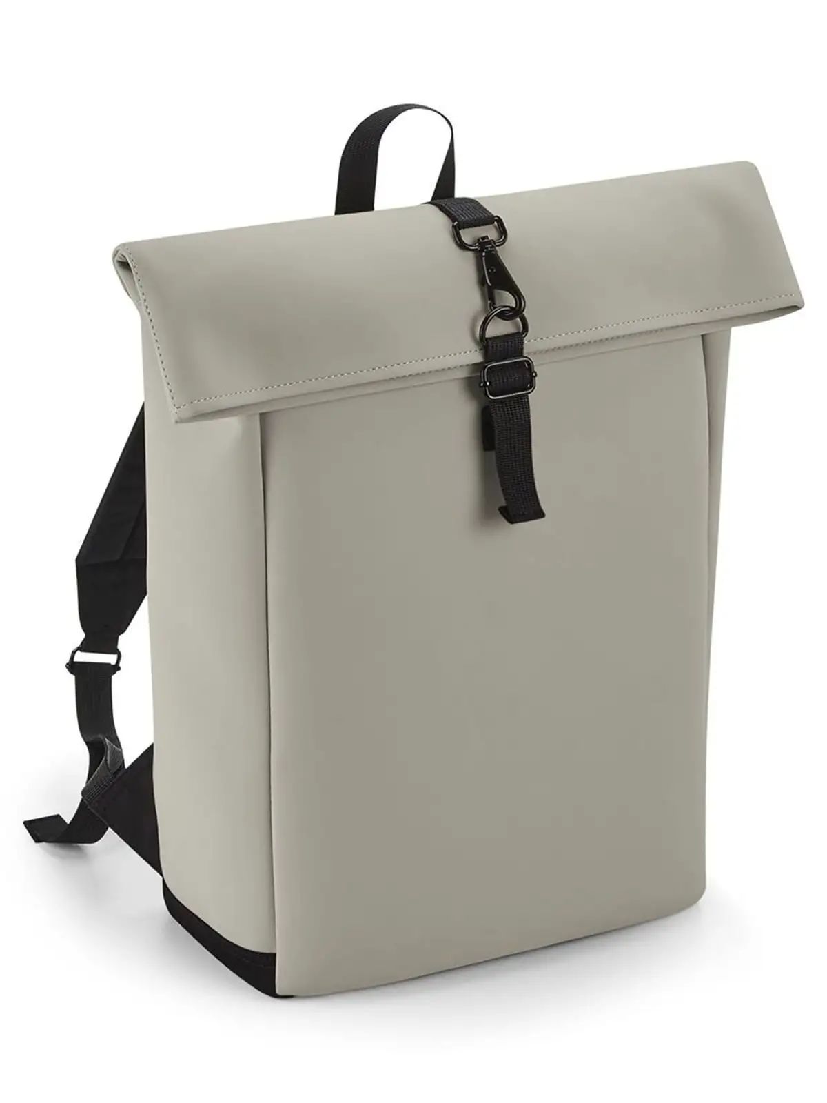 Matte PU Roll-Top Backpack - Bag Base - BG335
