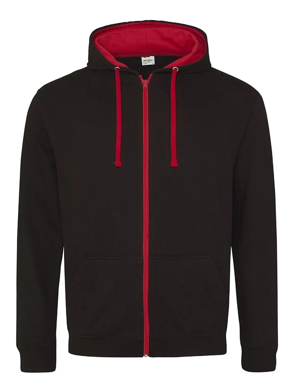 AWDis Varsity Hoodie Felpa Con Cappuccio Uomo, Cotone Morbido, Colori A Contrasto
