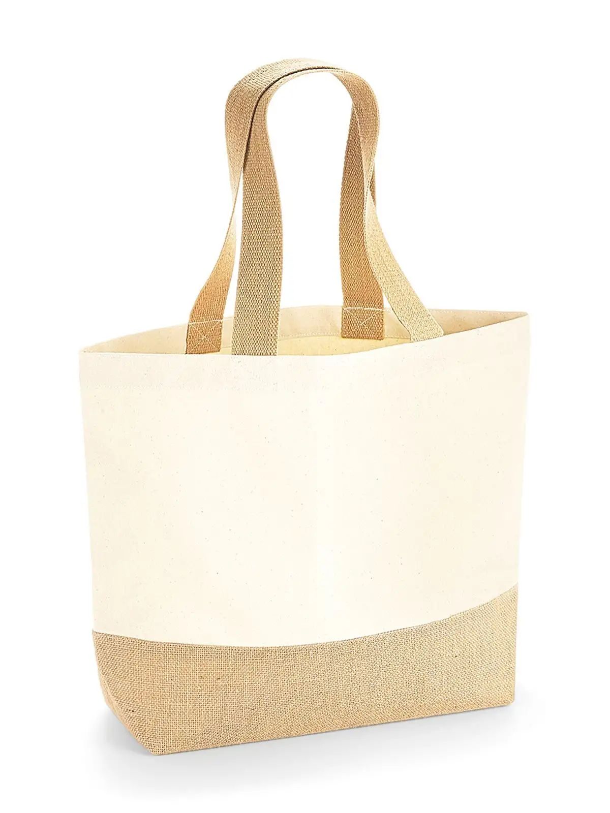 Jute Base Canvas Tote - Westford Mill - W451