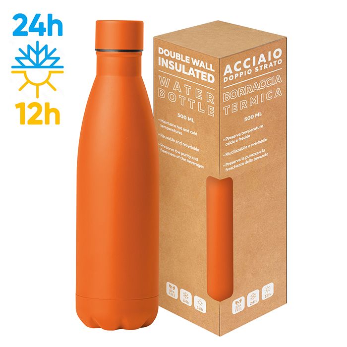 STEEL MAT BOTTLE 500 FLAT - PC416
