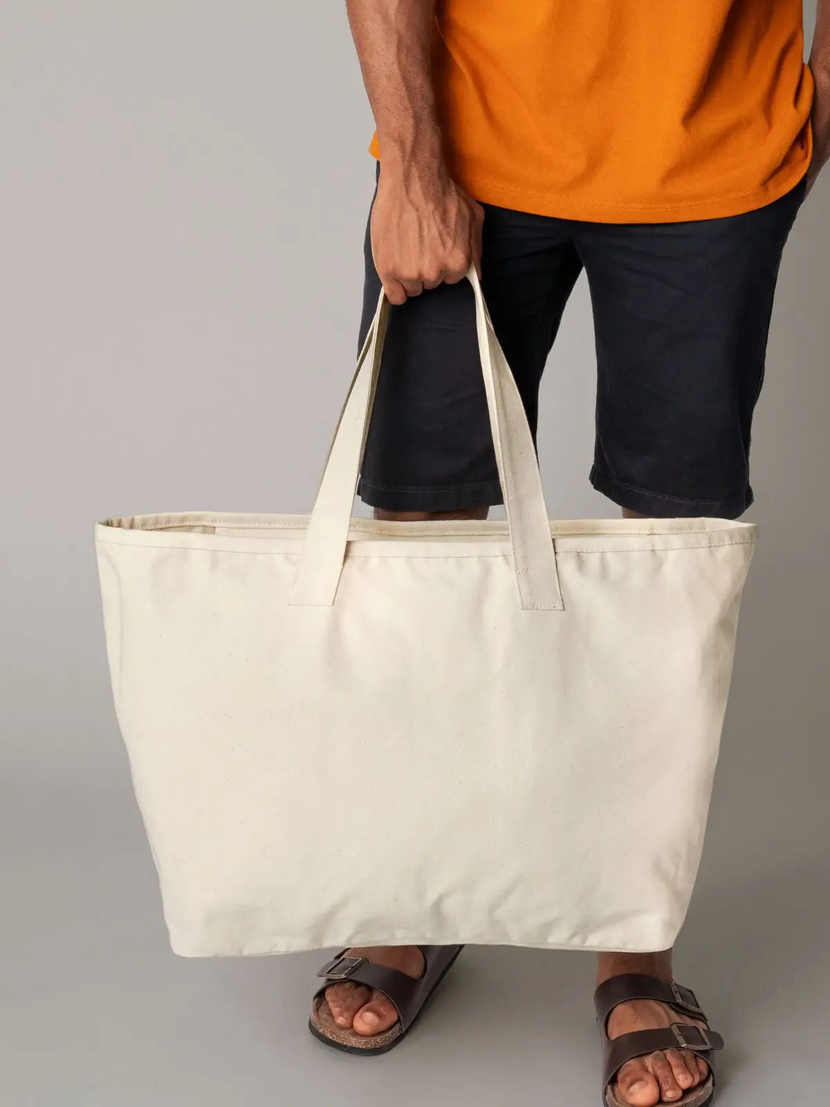 Oversized Heavy Duty Canvas Tote Bag - Westford Mill - W606