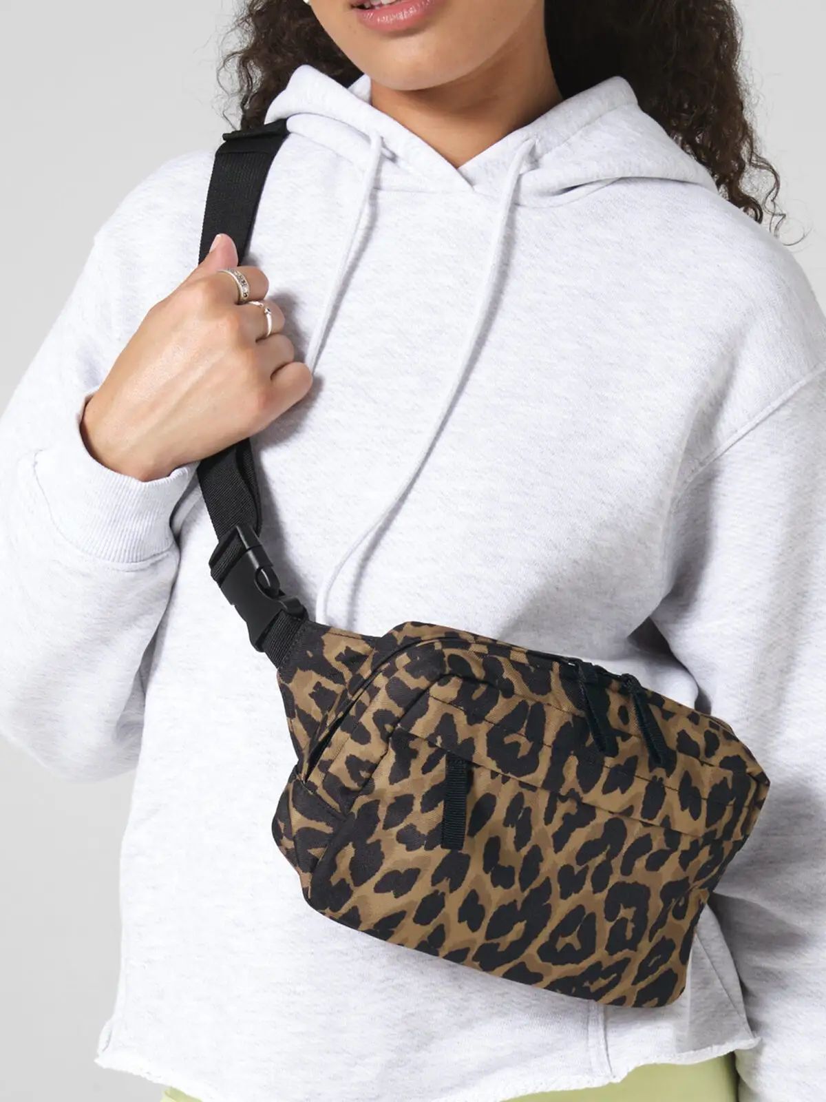 Leopard Print Cross Body Bag - Bag Base - BG197