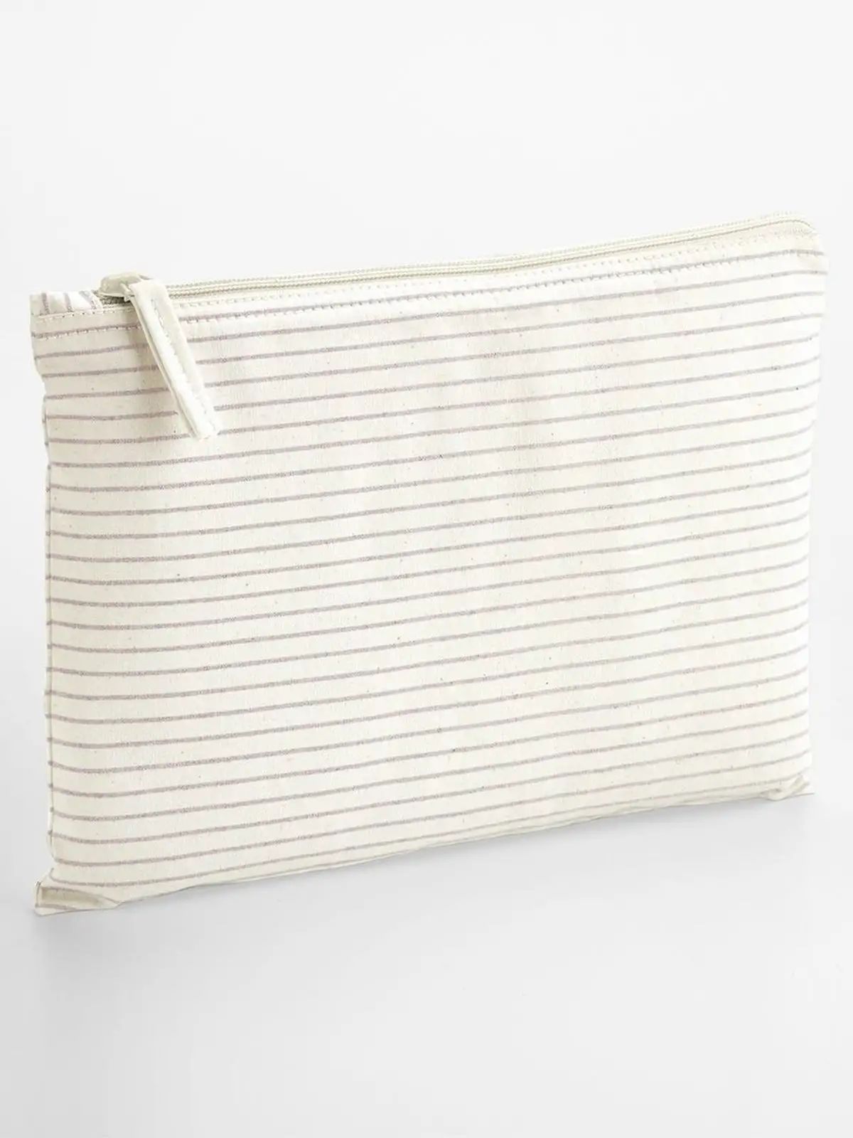 Striped Organic Cotton Accessory Pouch - Westford Mill - W253L