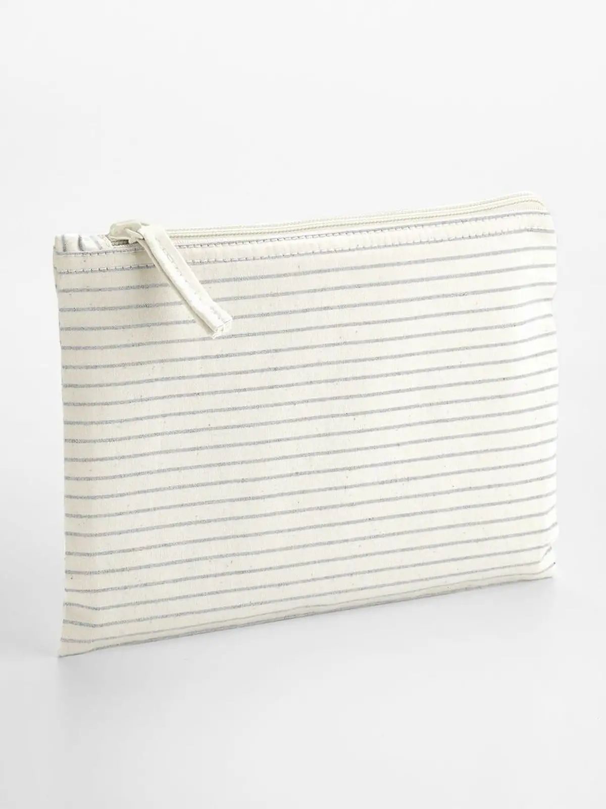 Striped Organic Cotton Accessory Pouch - Westford Mill - W253M